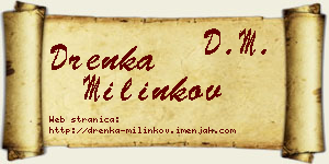 Drenka Milinkov vizit kartica